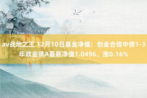 av战地之王 12月10日基金净值：创金合信中债1-3年政金债A最新净值1.0496，涨0.16%