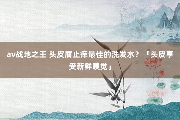 av战地之王 头皮屑止痒最佳的洗发水？「头皮享受新鲜嗅觉」