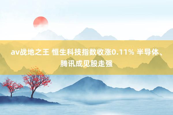av战地之王 恒生科技指数收涨0.11% 半导体、腾讯成见股走强