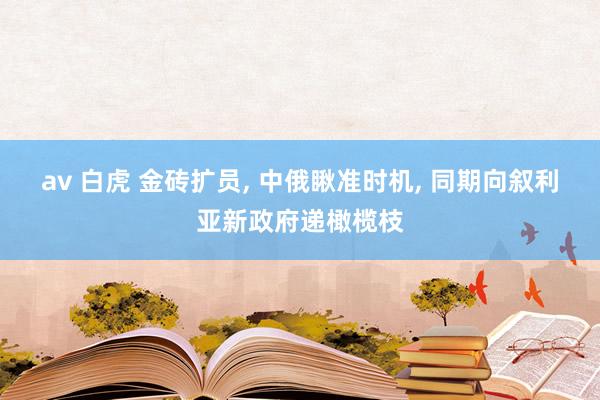 av 白虎 金砖扩员， 中俄瞅准时机， 同期向叙利亚新政府递橄榄枝